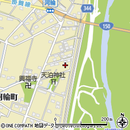 静岡県浜松市中央区河輪町357周辺の地図