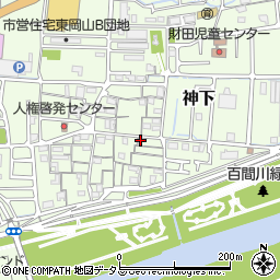 岡山県岡山市中区神下373周辺の地図