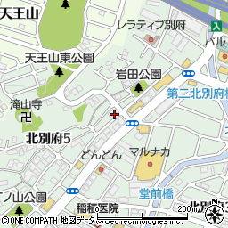 兵庫県神戸市西区北別府5丁目25周辺の地図