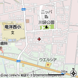 静岡県磐田市川袋1440-20周辺の地図