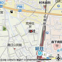 岡山県総社市総社10周辺の地図