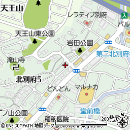 兵庫県神戸市西区北別府5丁目25-4周辺の地図