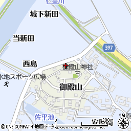 愛知県田原市御殿山25周辺の地図