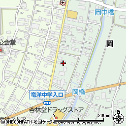 静岡県磐田市岡762周辺の地図
