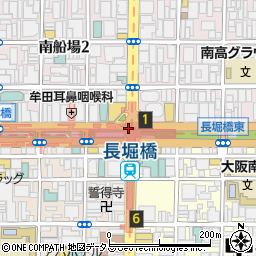 長堀橋周辺の地図