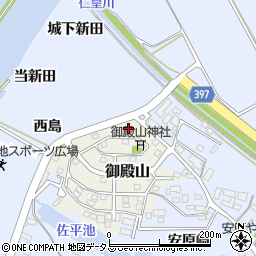 愛知県田原市御殿山27周辺の地図