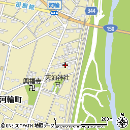 静岡県浜松市中央区河輪町341周辺の地図