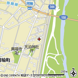 静岡県浜松市中央区河輪町340周辺の地図