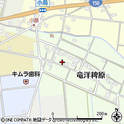 静岡県磐田市竜洋稗原105周辺の地図