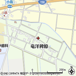 静岡県磐田市竜洋稗原74周辺の地図