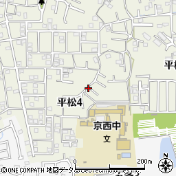 奈良県奈良市平松4丁目周辺の地図