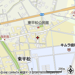 静岡県磐田市東平松109周辺の地図