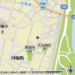 静岡県浜松市中央区河輪町277周辺の地図