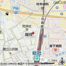 岡山県総社市総社18-9周辺の地図