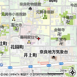 奈良県奈良市元興寺町40-2周辺の地図