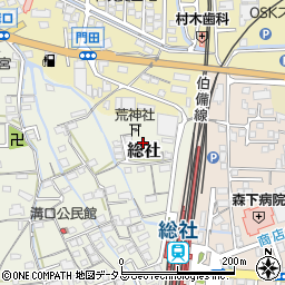 岡山県総社市総社13周辺の地図