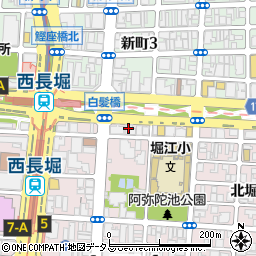 大阪府大阪市西区北堀江3丁目8周辺の地図