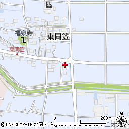 静岡県袋井市東同笠781-5周辺の地図