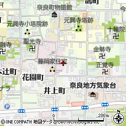 奈良県奈良市元興寺町40周辺の地図