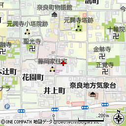 奈良県奈良市元興寺町40周辺の地図