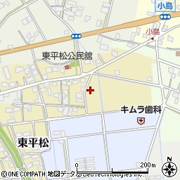 静岡県磐田市東平松周辺の地図