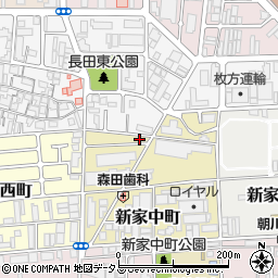 大阪府東大阪市新家中町6-18周辺の地図