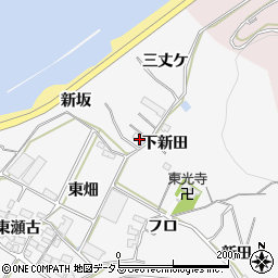 愛知県田原市仁崎町（三丈ケ）周辺の地図