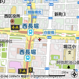 大阪府大阪市西区北堀江3丁目9周辺の地図