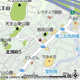 兵庫県神戸市西区北別府5丁目25-2周辺の地図