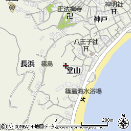 愛知県知多郡南知多町篠島堂山周辺の地図