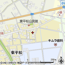静岡県磐田市東平松54周辺の地図
