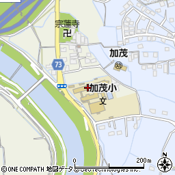 岡山市立加茂小学校周辺の地図