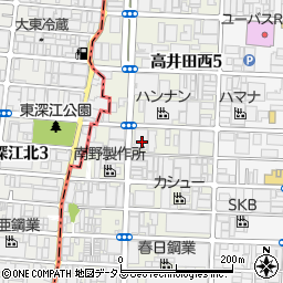 吉田機電株式会社　物流センター周辺の地図