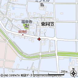 静岡県袋井市東同笠794周辺の地図
