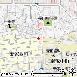 大阪府東大阪市新家西町17-11周辺の地図