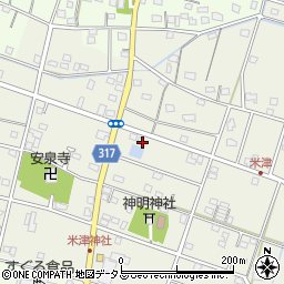 静岡県浜松市中央区米津町1667周辺の地図