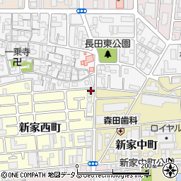 長田東自治会館周辺の地図