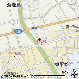 静岡県磐田市海老島448周辺の地図