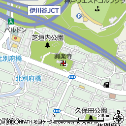 興楽寺周辺の地図