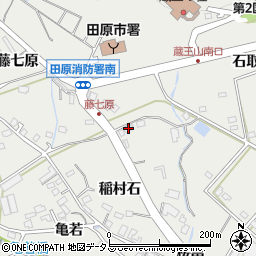 愛知県田原市田原町稲村石28周辺の地図