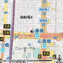 W　CLINIC　心斎橋本院周辺の地図