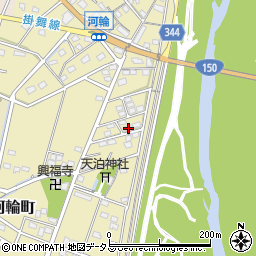 静岡県浜松市中央区河輪町333周辺の地図
