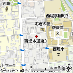 国光オブラート株式会社大阪営業所周辺の地図