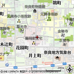 奈良県奈良市元興寺町38周辺の地図