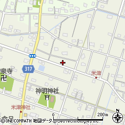 静岡県浜松市中央区米津町1716周辺の地図