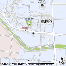 静岡県袋井市東同笠811周辺の地図