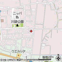 静岡県磐田市川袋1398周辺の地図