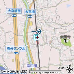 奈良県生駒市周辺の地図