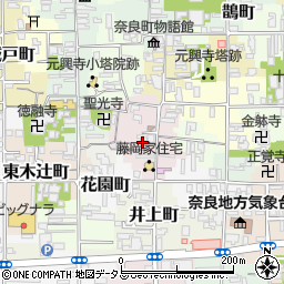 奈良県奈良市元興寺町8周辺の地図