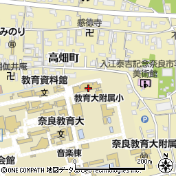 国立奈良教育大学附属小学校周辺の地図